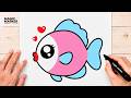 How to Draw a Cute Kawaii Fish ????✨ | Easy Cute Digital Illustration