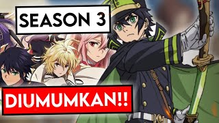 Akhirnya! Owari No Seraph Season 3 Episode 1 Diumumkan?