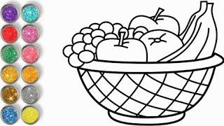 How to drawing fruits ll fruits drawing step by step for beginners ll different types of fruits..