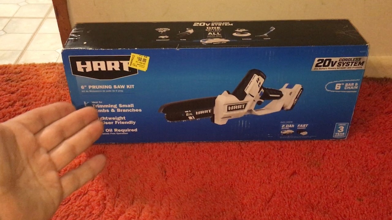 Распродажа в Walmart: набор для обрезки деревьев Hart 20 В 6 дюймов или используйте сабельную пилу.