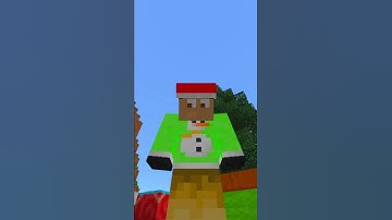 How to build a Christmas tree in minecraft (tutorial)  #shorts