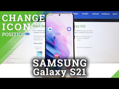 How to Move Icons on Samsung Galaxy S21 Home Screen - Change Screen Layout on Samsung Phone. hqdefault