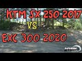 Тестируем KTM SX 2017 и EXC 300 2020.