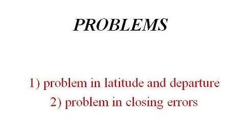GEOMATICS module-1(problems)