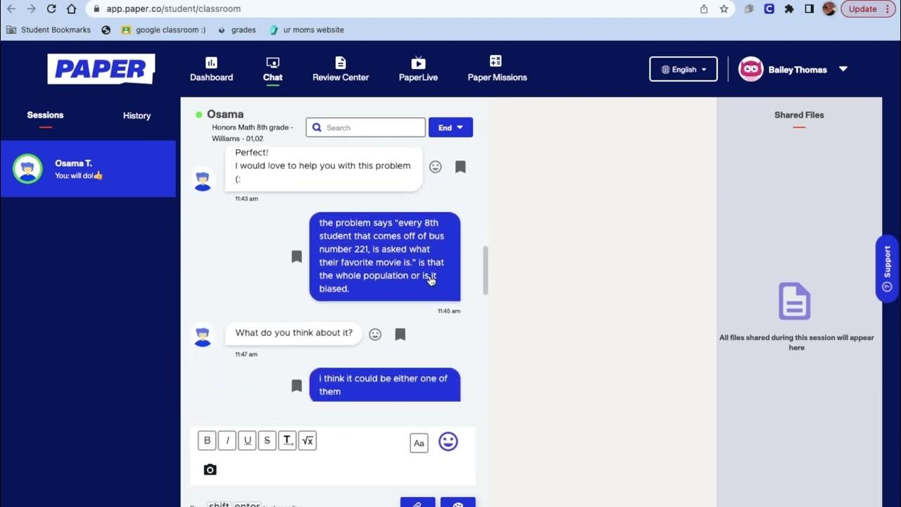Paper Tutoring YouTube