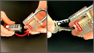 Open Transparent Lock Using Battery