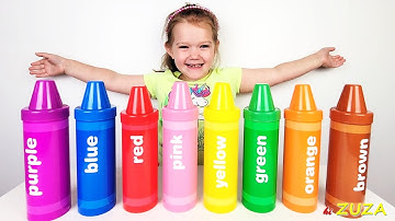 Color Crayons and Toys Educational Video For Children