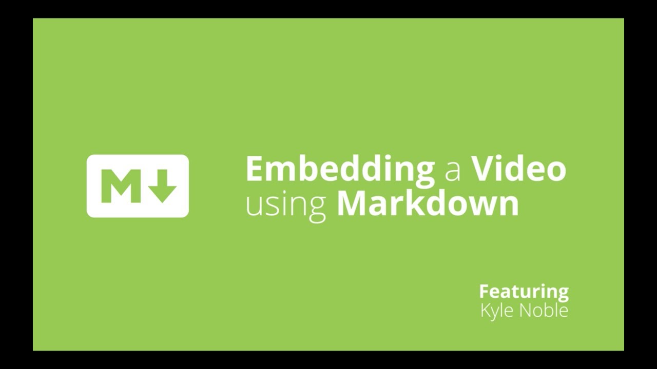 Markdown video file