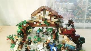 Обзор Lego самоделки Зомби апокалипсис  (заброшенная лаборотория )