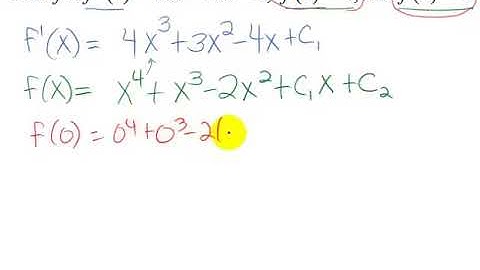 Find a Function Given 2nd Derivative and 2 Initial Values 1