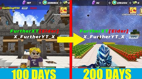 200 Days In Skyblock | Blockmango | FurtherXT