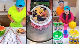 Emoji cake vs Minecraft cake ice cream challenge! 🍨#skibiditoilet #minecraft by Ethan Funny Family