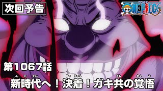 ONE PIECE 1067話予告「新時代へ ！決着！ガキ共の覚悟」