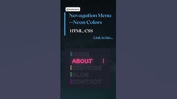 Neon Magic: Stunning Nav Menu Hover Effect Tutorial ✨ #webdesign #coding