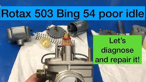 Rotax 503 Bing 54 diagnosis of idle issue