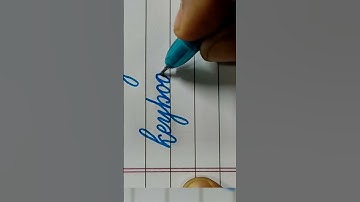neat and clean cursive handwriting | keyboard #beautifulhandwriting #cursive #ytshorts #relaxing