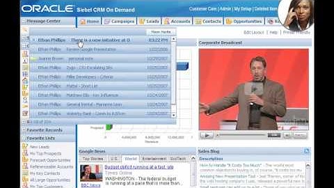 Siebel CRM On Demand Web 2.0 Features Demo