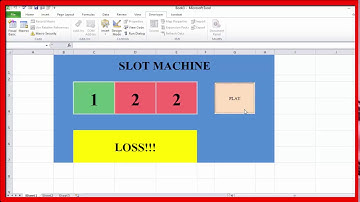 slot machine สร้างเกมส์ ง่ายๆ ด้วย Excel