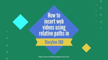 Inserting Web Videos with Relative Paths in Articulate Storyline 360
