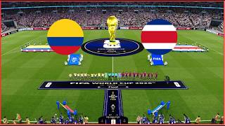 Partido Colombia vs Costa Rica en vivo Partido amistoso hoy Simulación de fútbol Gameplay pc
