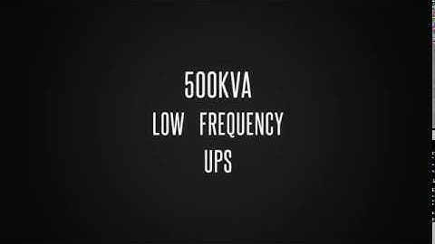 500KVA Industrial Online Three Phase UPS with Isolated Transformer