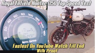 Royal Enfield Hunter 350 Top Speed | Hunter 350 Top Speed