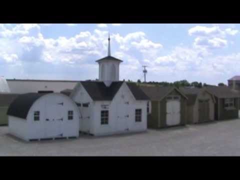 Amish Made Star Barn Shed Kit - YouTube