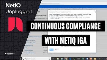 Continuous Compliance with NetIQ Identity Governance and Administration (IGA)
