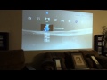 Projector projecting onto wall (no Screen)