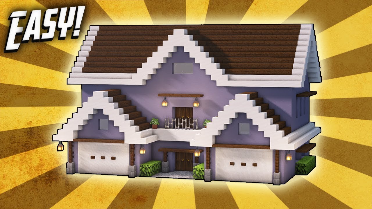 Minecraft: How To Build A Suburban House Tutorial