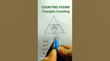 Counting Figures Triangles| Counting Figures Reasoning Shortcuts Tricks| Triangle Counting #shorts