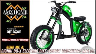 Overview BIGNIU BG-X Electric Bike Adults,1500W Brushless Motor 48V/31.5Ah Up to 40 Miles, Amazon