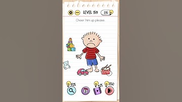 Brain Test : Level 159 Cheer him up please Walkthrough