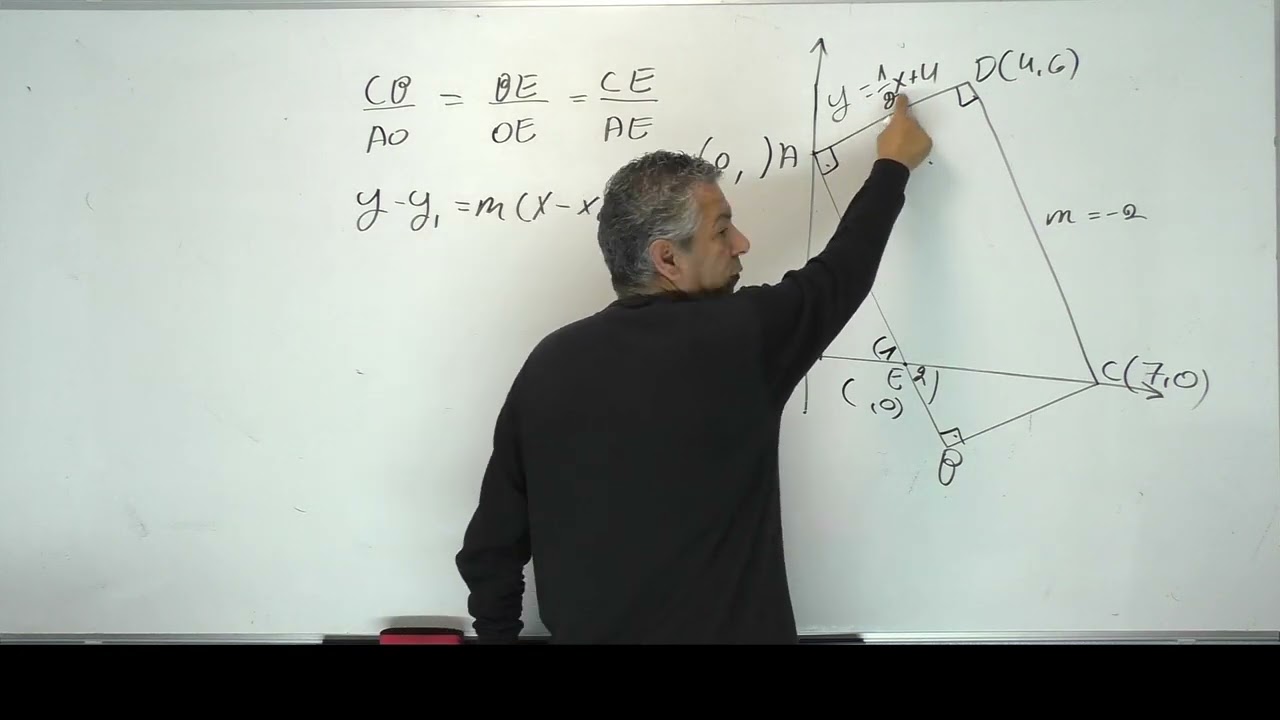 🎓 פתרון בגרות 471 קיץ 2021 מועד ב שאלה 4 -גיאומטריה אנליטית וטריגונומטריה.