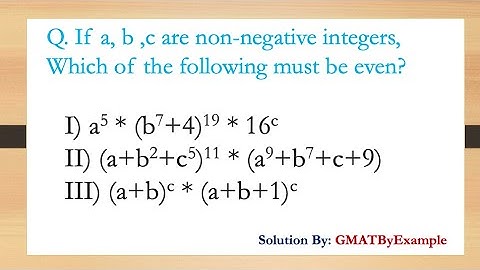GMAT Even & Odd Practice Problem Concepts & Tricks - Even & Odd  Number Theory - 28 June 2021