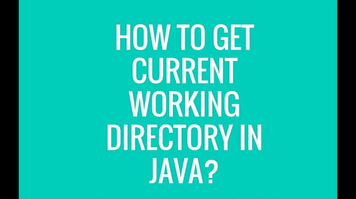 How to get current Working directory in java?