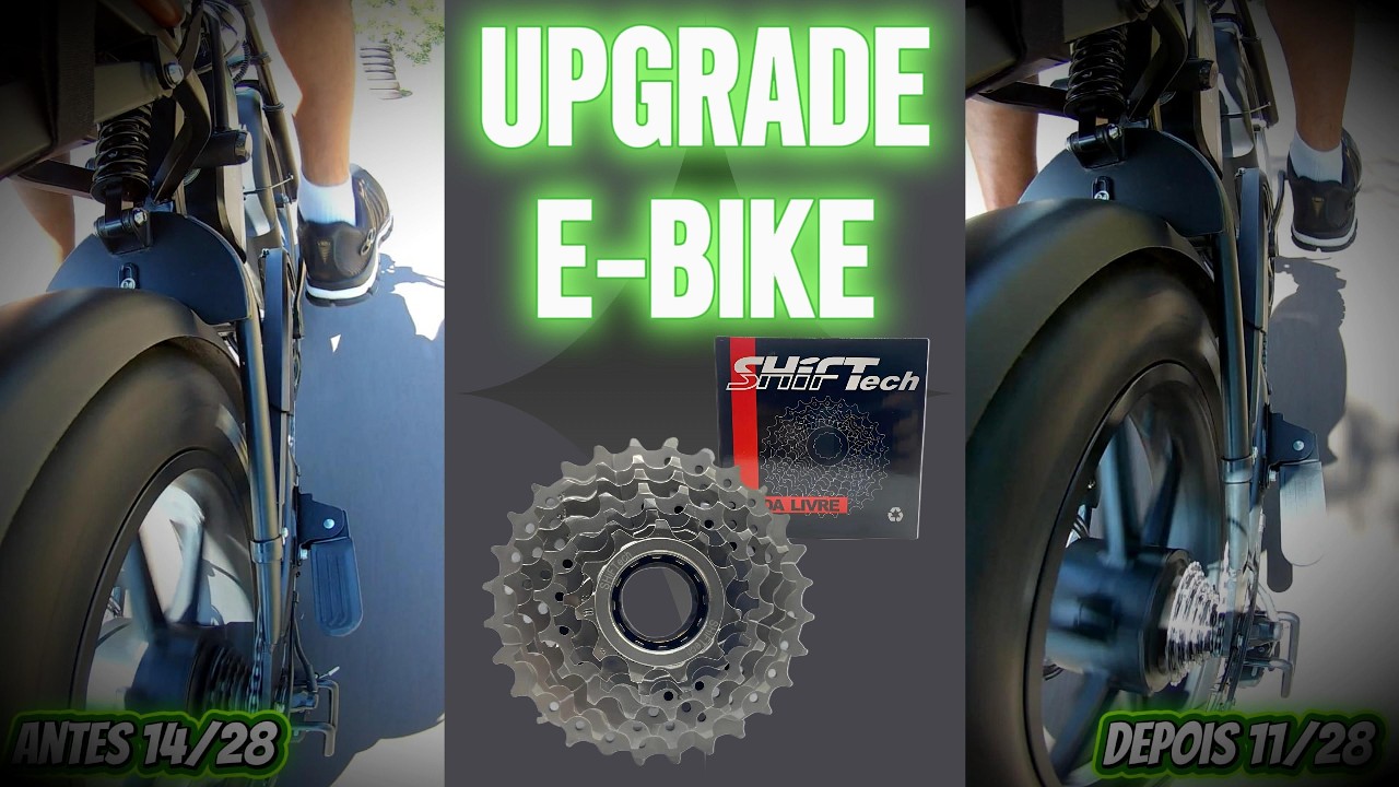 UPGRADE E-BIKE - Mais velocidade nas descidas | Mais autonomia no pedal só trocando a catraca!
