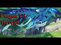 Dragon Vs Traveler. Genshin Impact (2)