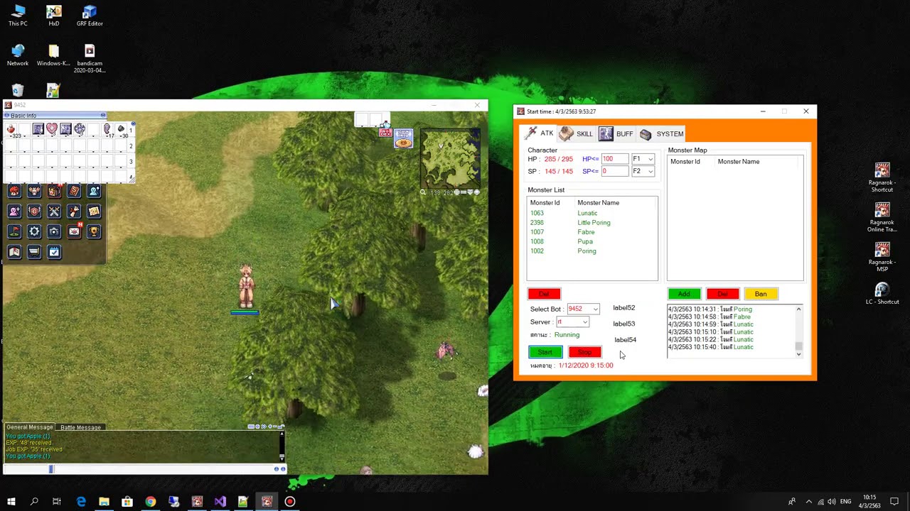 บอทแรค exe New Ragnarok Online Bot 2020