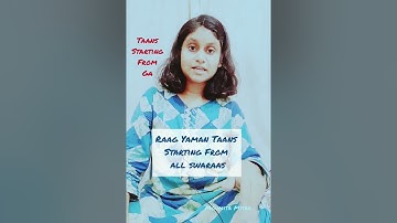 Yaman | Taan Sargam Tutorial | starting from all swaras | Moumita Mitra