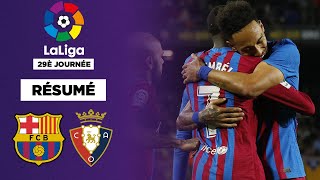 Résumé : Le Barça déroule et colle 4 buts à Osasuna