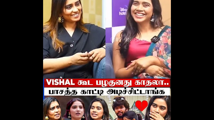 Vishal கூட பழகுனது காதலா..? BiggBoss Tharshika பேட்டி ❤️🔥