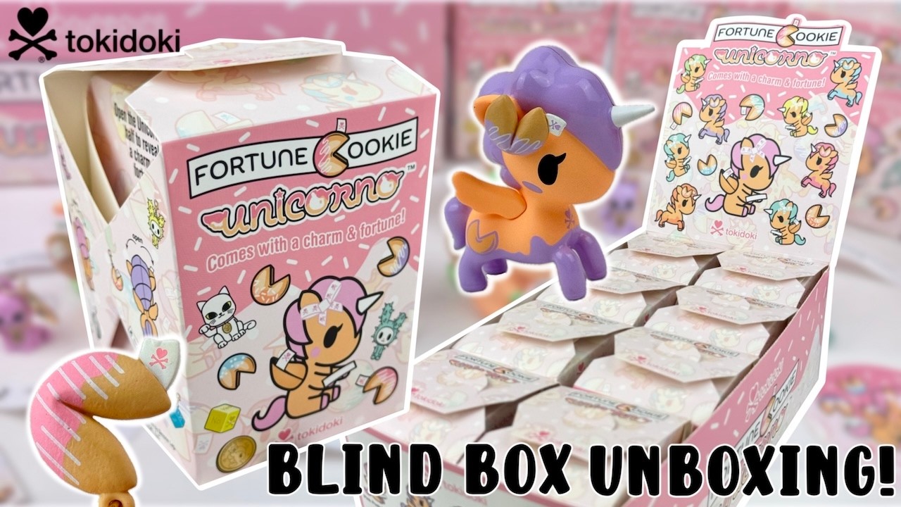 Давайте откроем слепые коробочки с печеньем-сюрпризом «Единорог» от tokidoki! Распаковка слепой к...