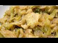 CONTORNO SEMPLICE E GUSTOSO :VERZA STUFATA/Stewed cabbage