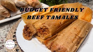 Budget Friendly Beef Tamales