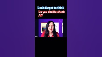 Are you double checking when you use AI? #ai
