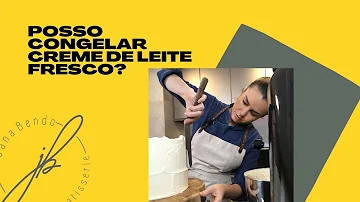 Pode congelar creme de leite fresco sem bater?