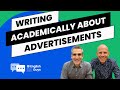Understanding Advertisement Analysis and Academic Writing