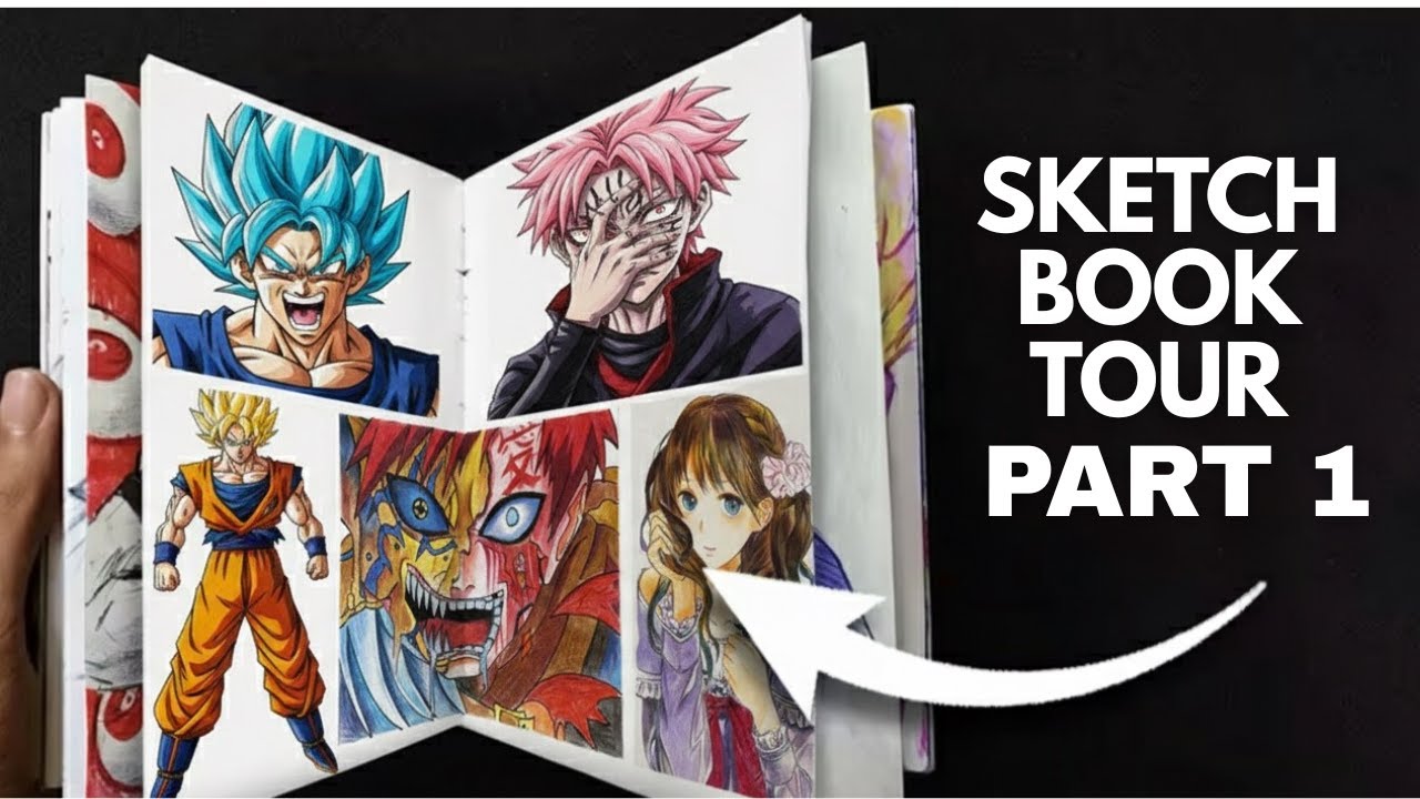 SKETCHBOOK TOUR PART -1 – BEFORE vs AFTER My Art Journey 😳 - YouTube