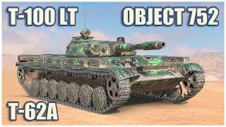 видео: Т-100 ЛТ, Т-62А & Объект 752 • WoT Blitz Gameplay картинка: Т-100 ЛТ, Т-62А & Объект 752 • WoT Blitz Gameplay